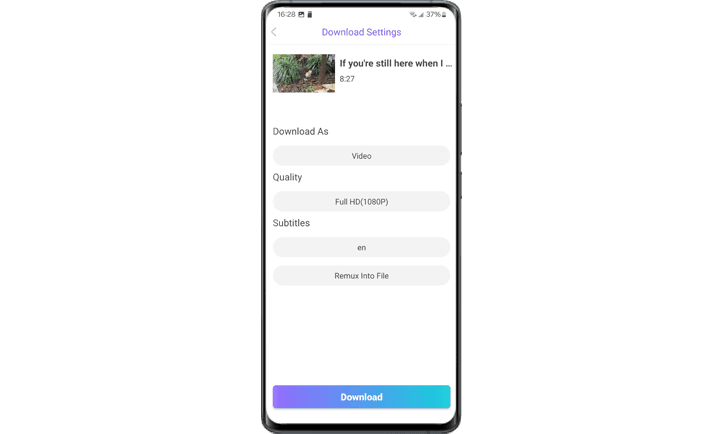 How to Download Audio From Website on Android step 3