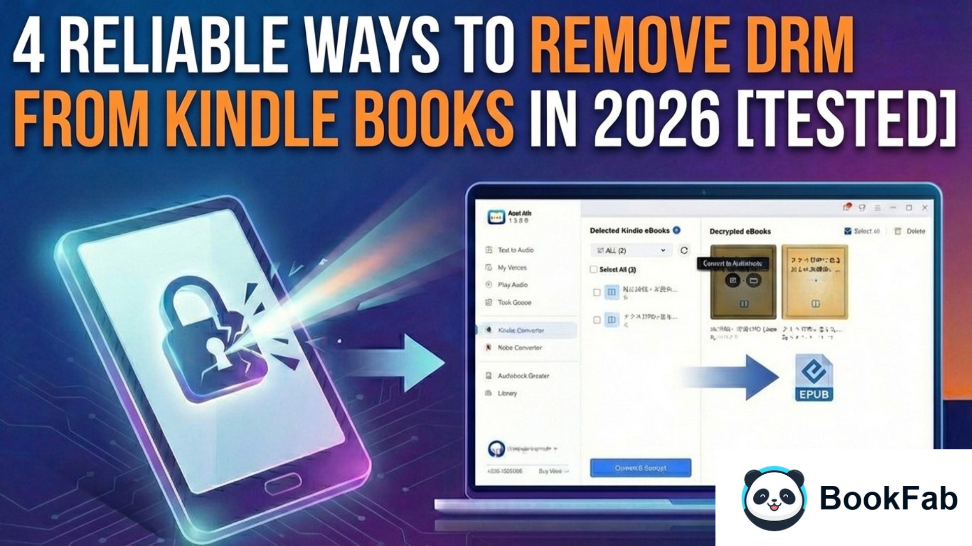 4 Reliable Ways to Remove DRM from Kindle Books in 2026 [Tested]