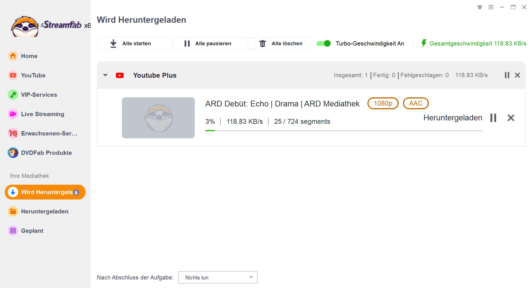 Bestes Tool zum ARD Mediathek Offline-Anschauen auf PC