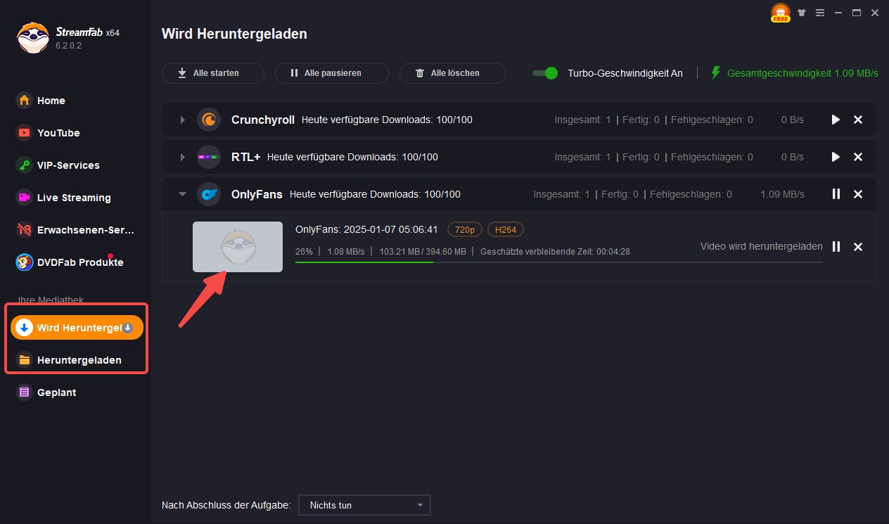 Bessere Alternative zu OnlyFans Video Downloader Firefox: StreamFab OnlyFans Downloader