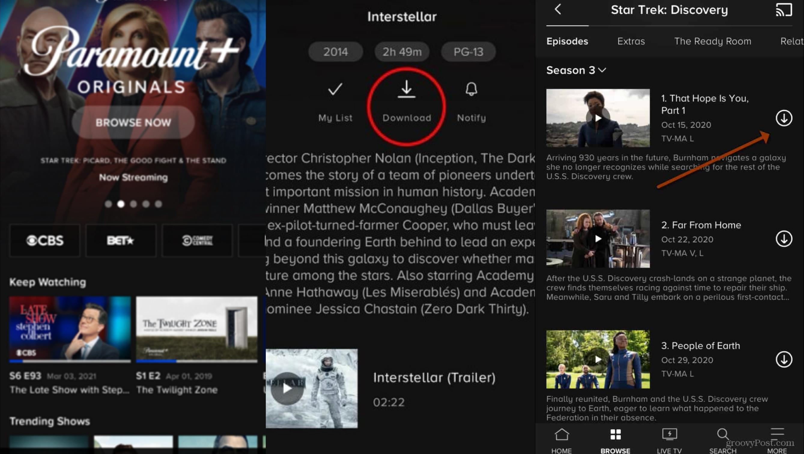 comment télécharger depuis Paramount Plus