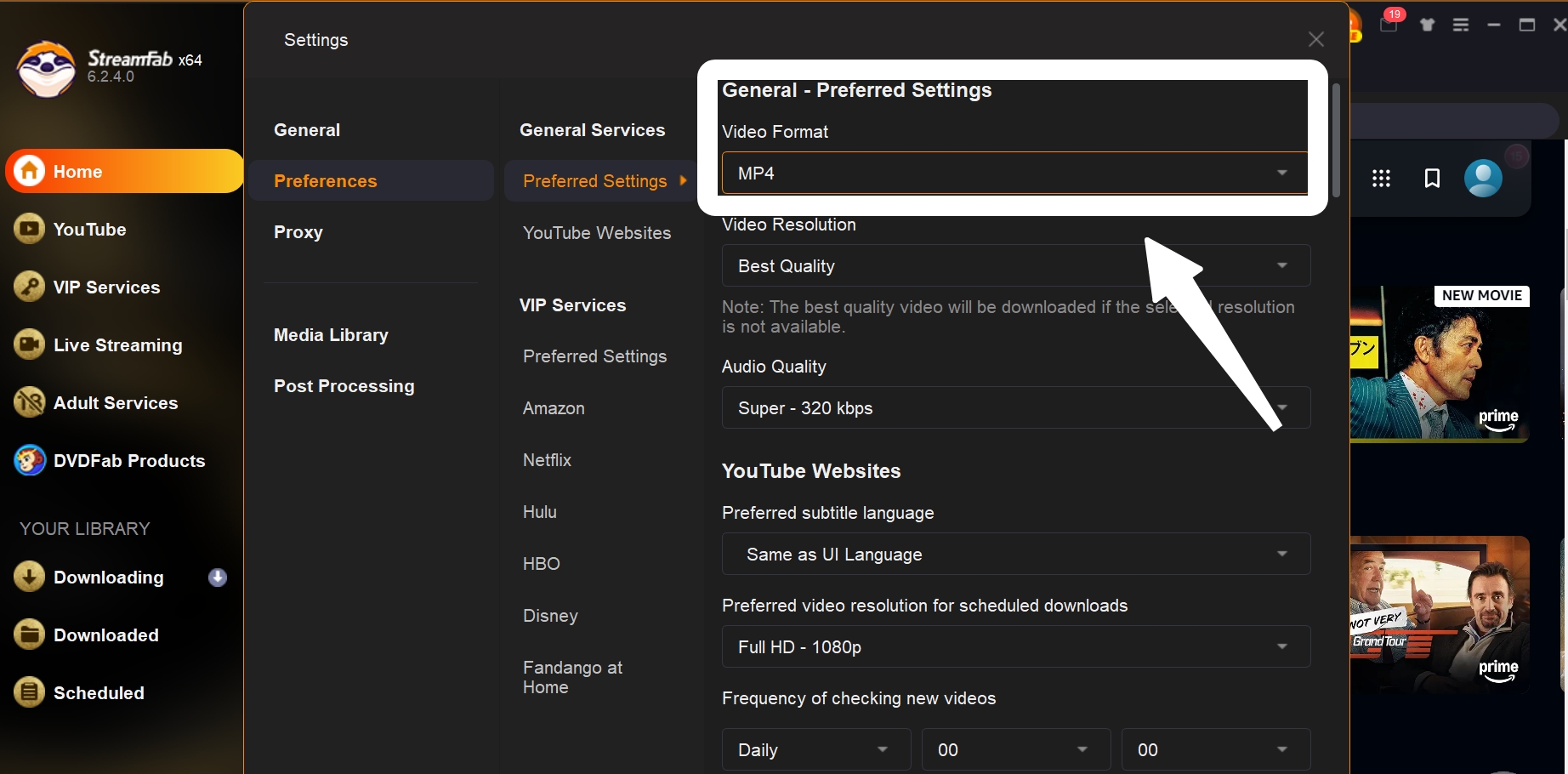 amazon prime video to mp4: use streamfab step 2