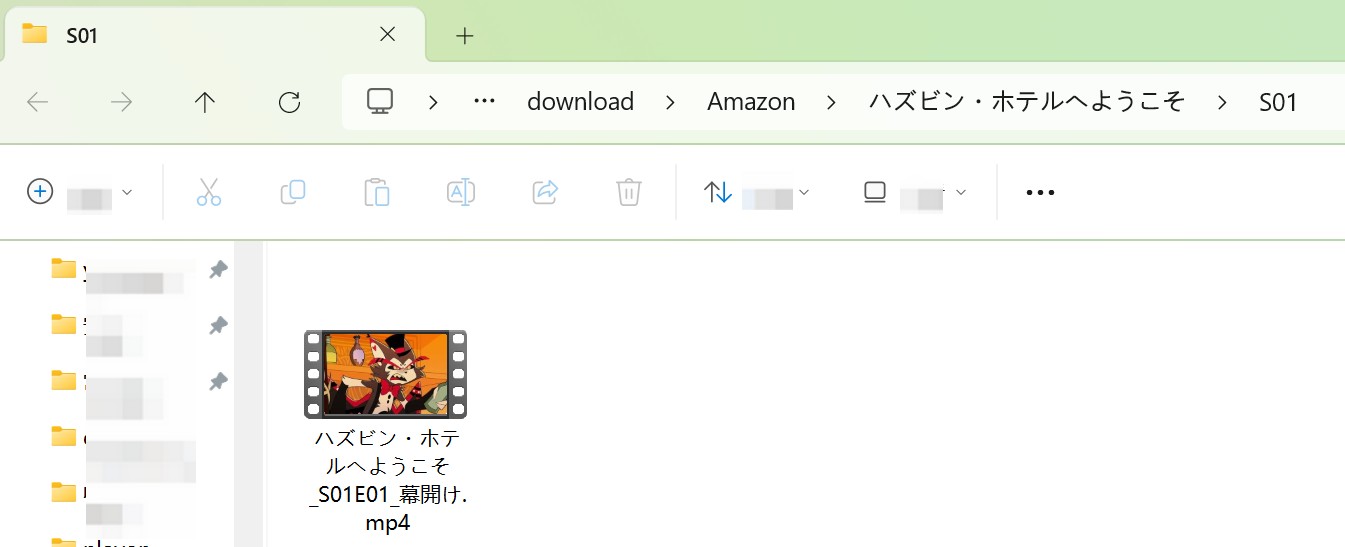  ダウンロードした動画の保存先