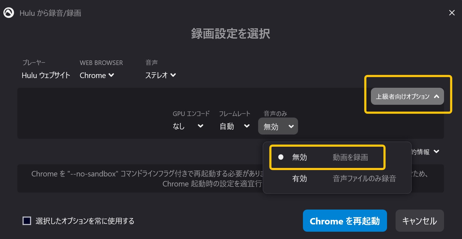 audials one 2023 録画 できない