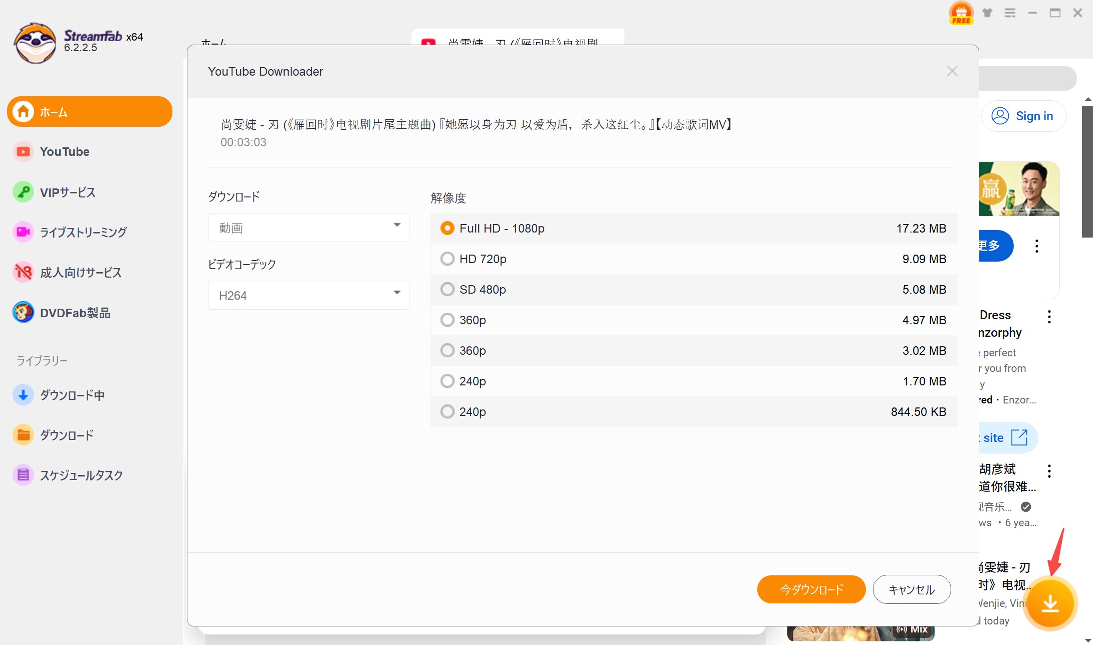 StreamFabの使い方