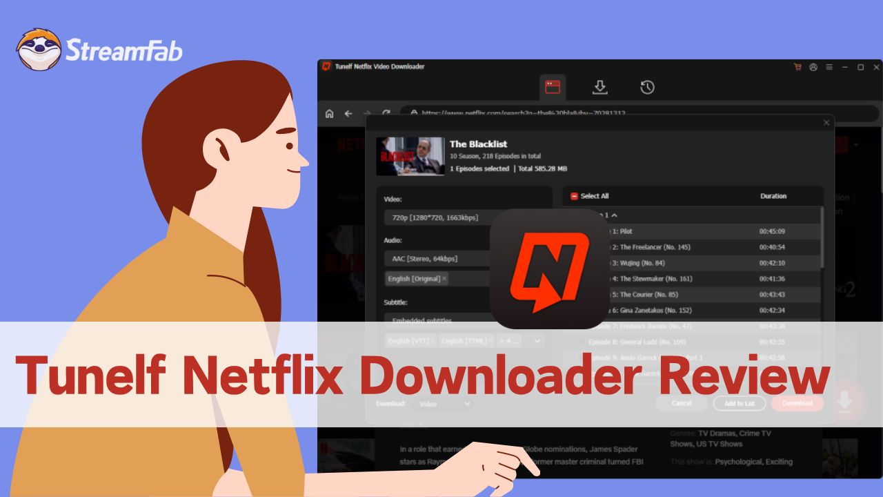 Best Netflix Video Downloader review: tunelf