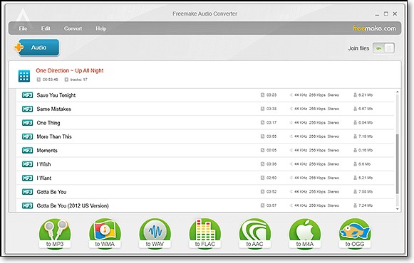 wmv to mp3:5. Freemake Audio Converter
