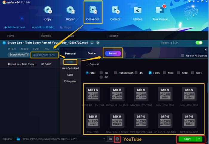 Video editing software for YouTube