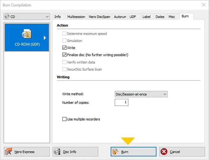 :ISO auf CD unter Windows 10 brennen: