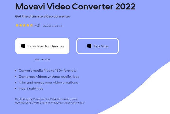 compress video software:8. Movavi Video Converter