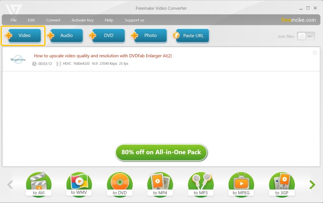 How to Convert MP4 to DVD with Freemake