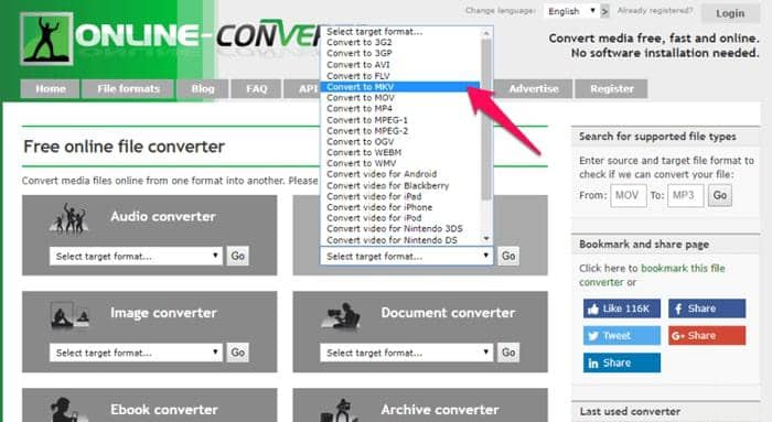 convert mp4 to mkv