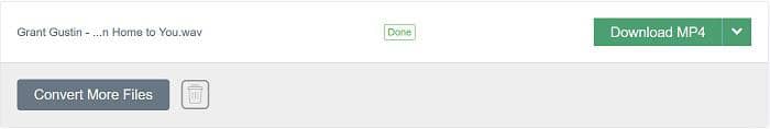 Convert WAV to MP4:Part 3. Convert WAV to MP4 online with a WAV to MP4 conversion service