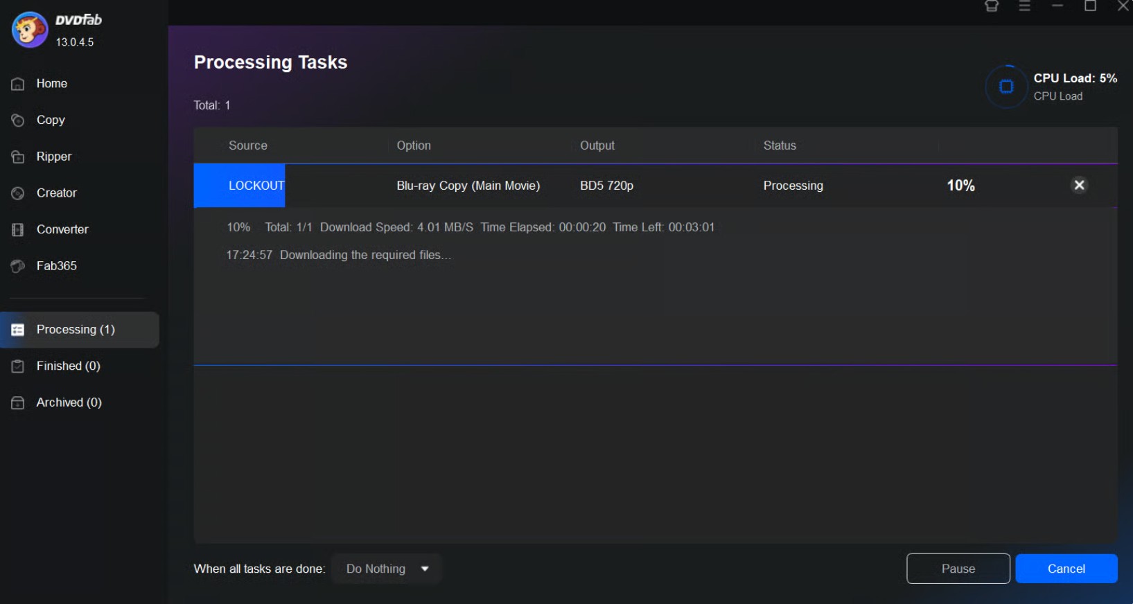 Entfernen von Cinavia starten