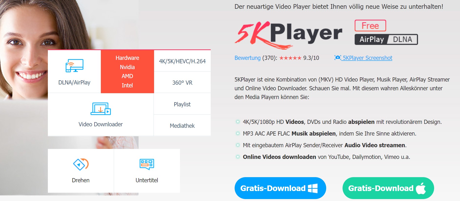 Lecteur DVD ne lit aucun disque : Partie 4 : Meilleurs logiciels de lecteur DVD pour Windows et Mac