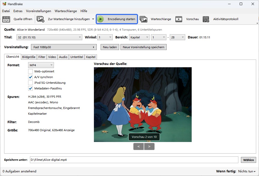 Blu-ray in MP4 umwandeln