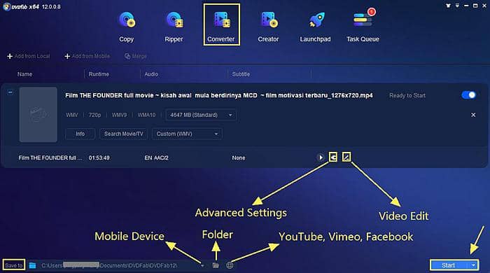 m4a to mp3:Lösung 2: DVDFab Video Converter – M4A to MP3 Converter Mac