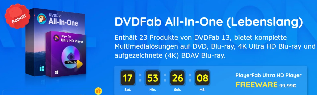 Videobyte BD DVD Ripper Alternative: DVDFab All In One