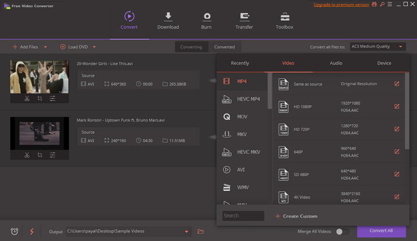 youtube mp4 converter mac:Wie kann man YouTube in MP4 Mac mit Wondershare Free Video Converter konvertieren?