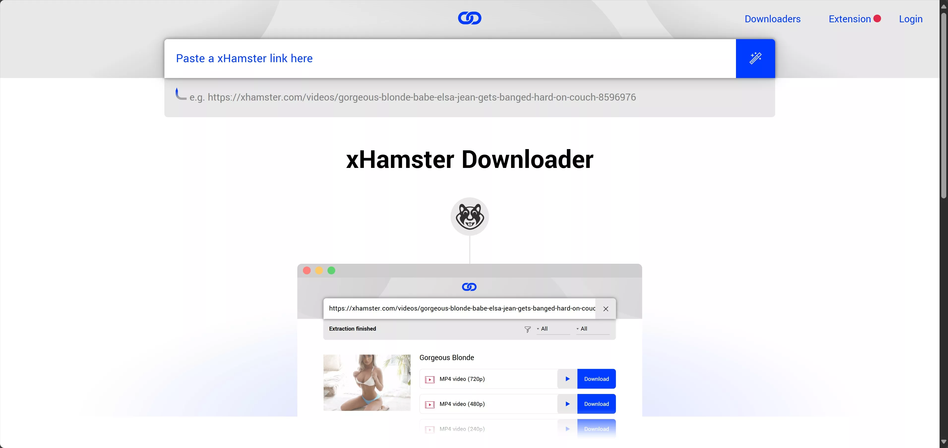 download xHamster videos with Locoloader