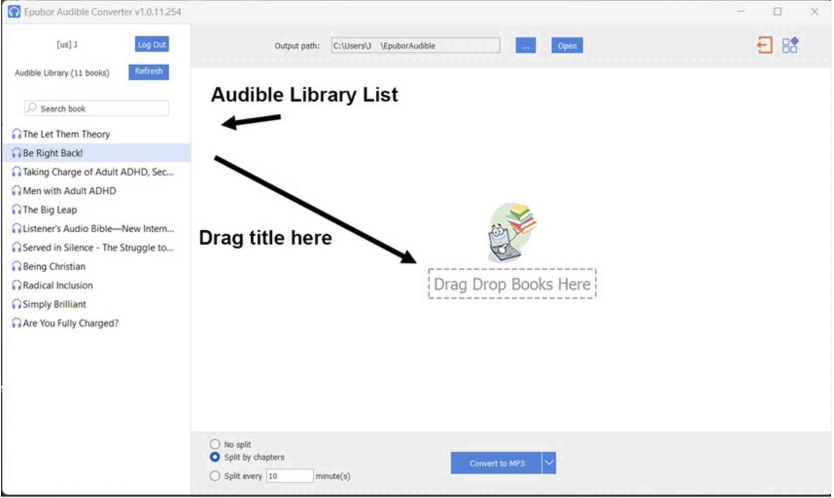 Comment utiliser Epubor Audible Converter