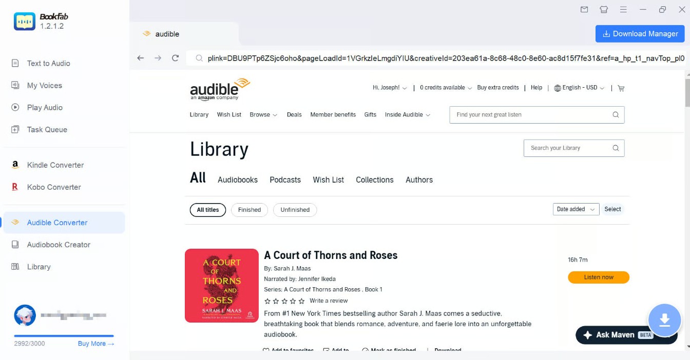 How to Download Audible Books to MP3 with BookFab