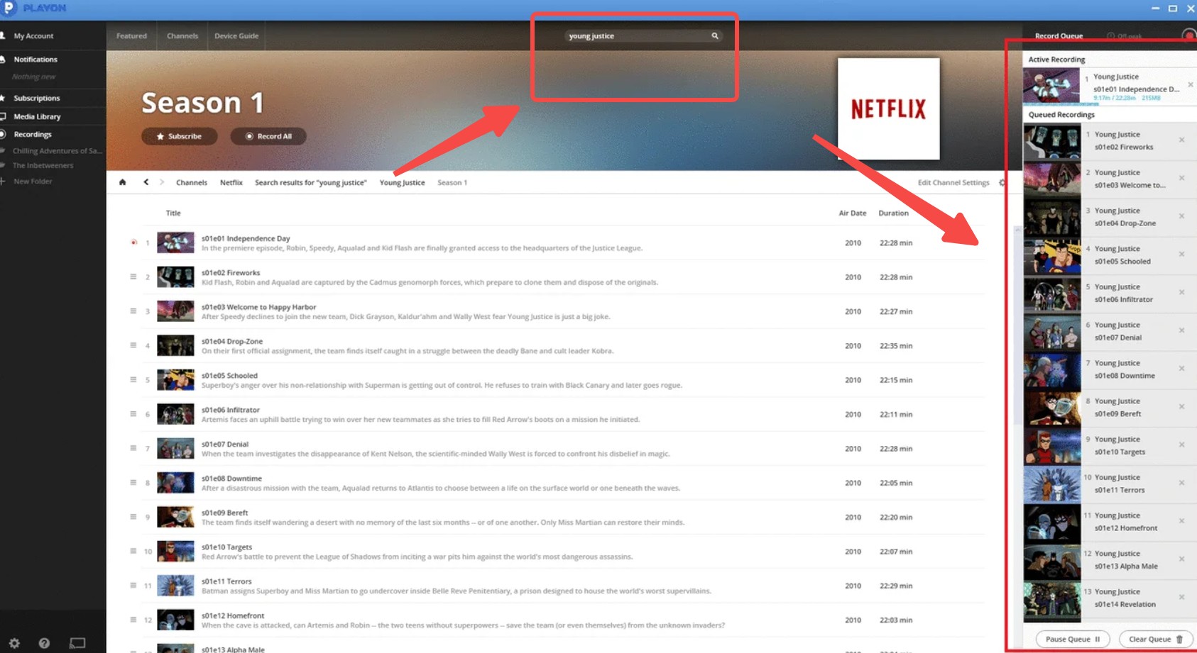 PlayOn Cloud verwenden, um Netflix auf dem Mac aufzuzeichnen