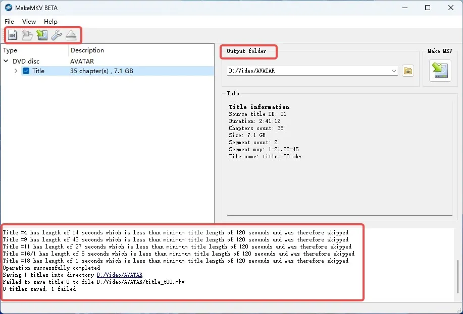  Decrypt Disc to BDMV Folder with MakeMKV