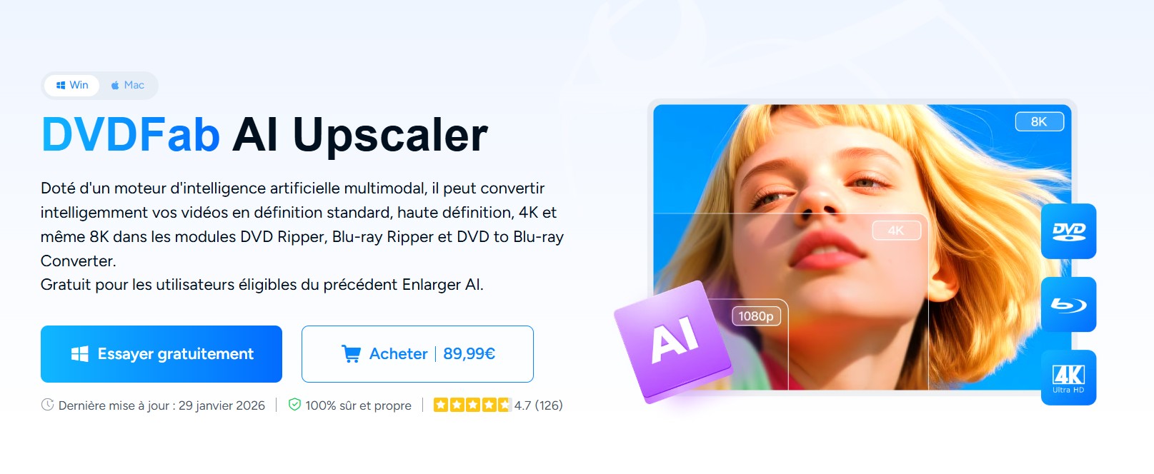 DVDFab AI Upcaler