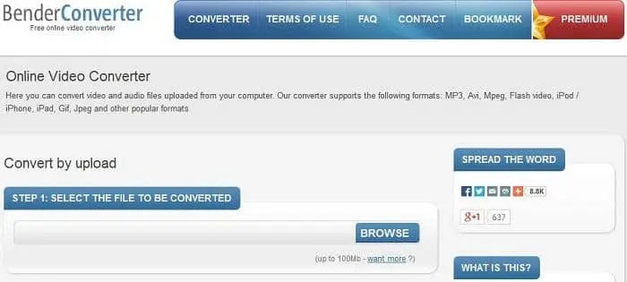 Convertir MKV en AVI avec BenderConverter (Convertisseur MKV en AVI en ligne)