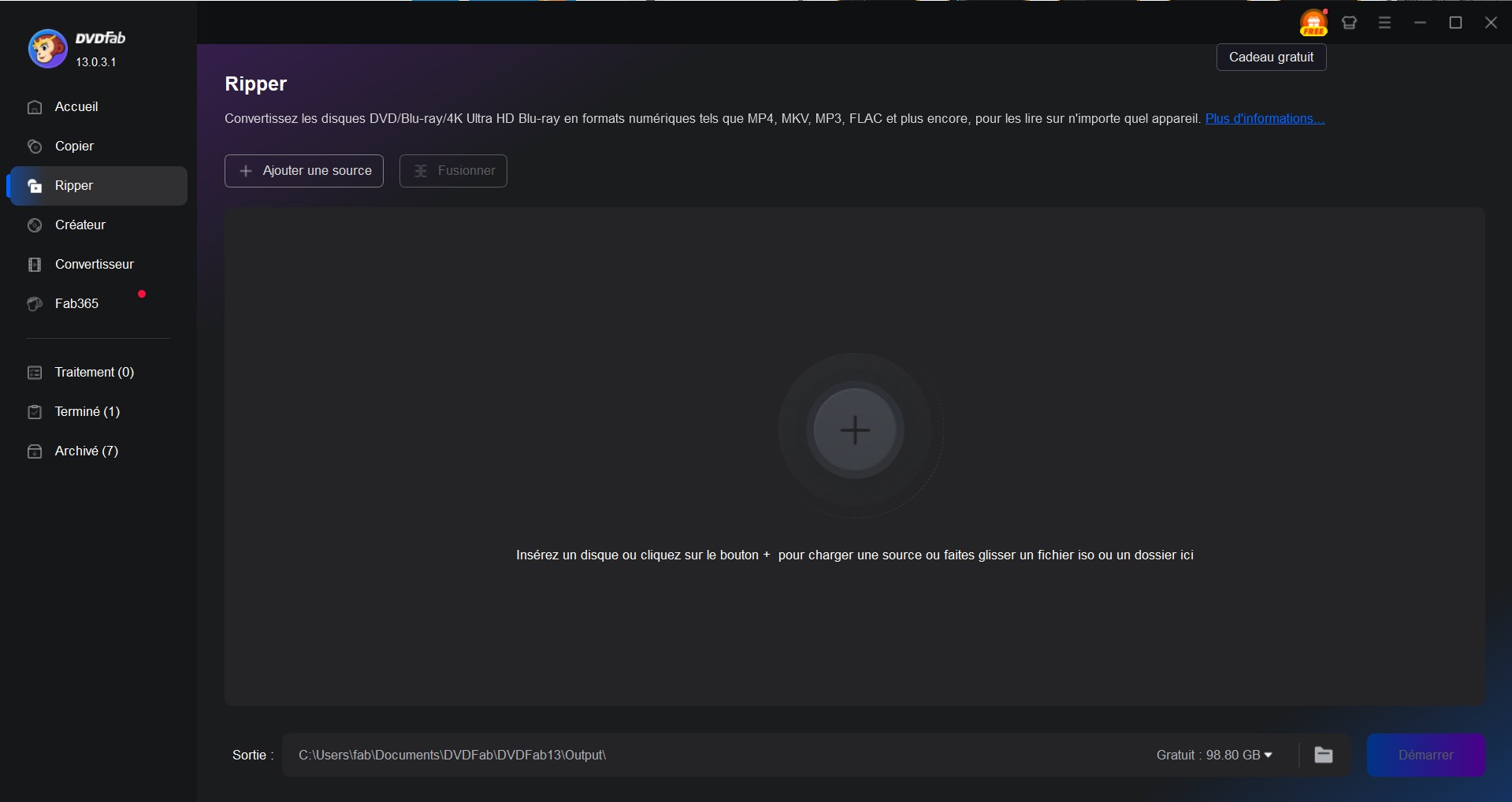 Convertir vos DVD en MP3 avec DVDFab DVD Ripper