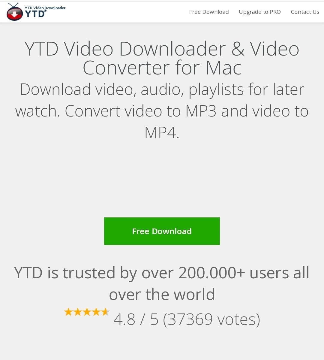 Convertisseur YouTube en MP3 pour Mac : ytd