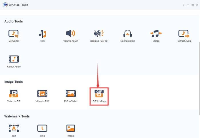 gif to mp4:1. Convert GIF to MP4 with DVDFab Toolkit 