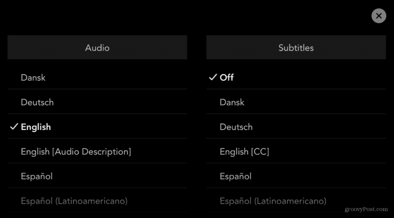 Comment enlever sous titre disney plus sur  Android et iOS?