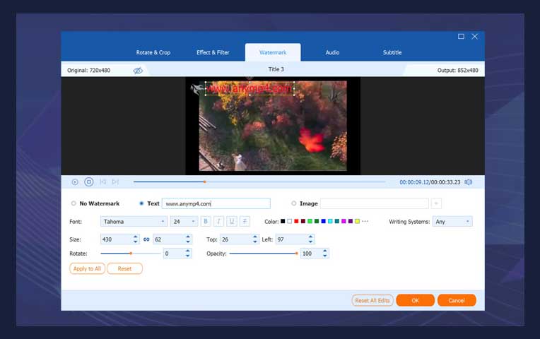 Comment convertir un fichier iso en avi sans filigrane en utilisant AnyMP4 ?