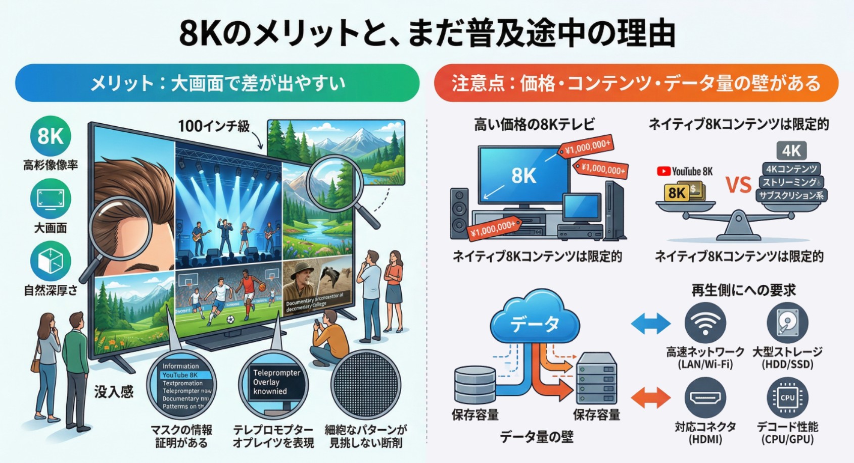 8k メリットデメリット