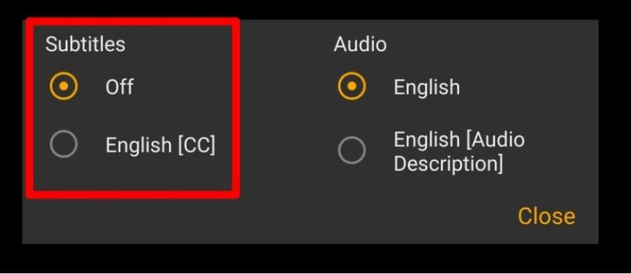 sous-titres amazon prime:Pour les appareils Android :