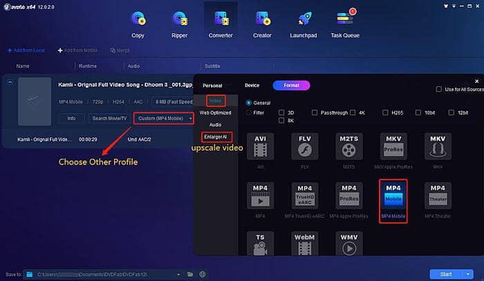 :DVDFab Video Converter Pro (推薦)