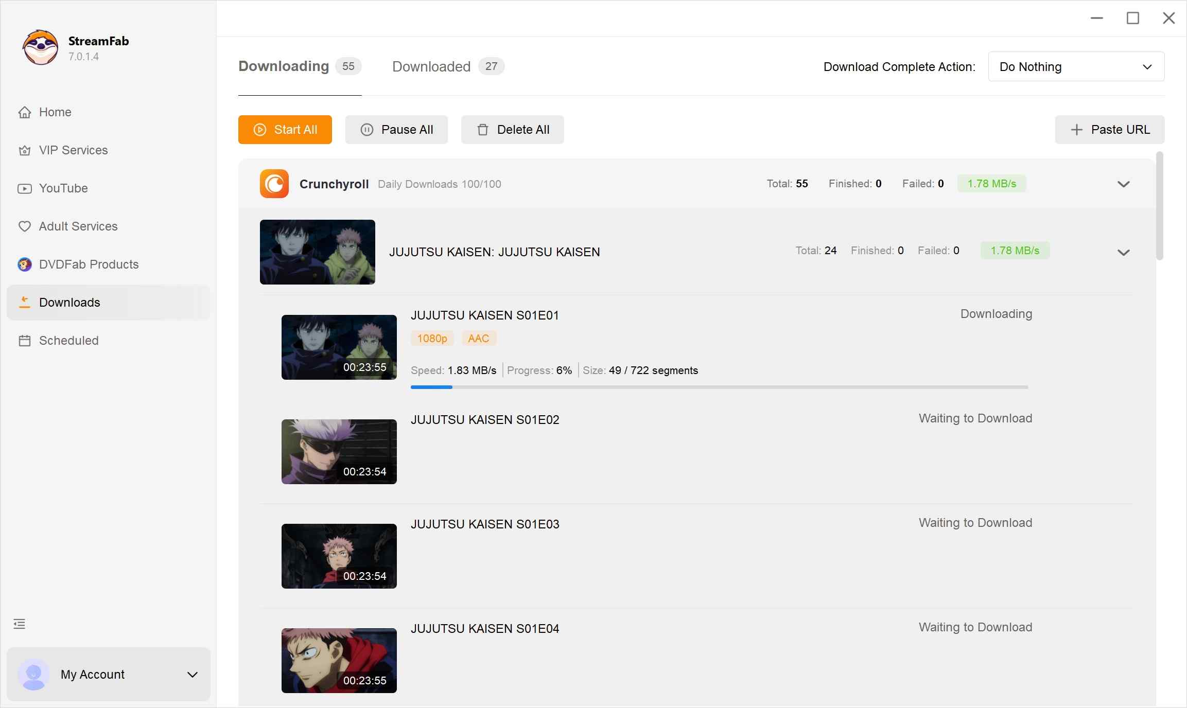 Top GUI-basierte Crunchyroll Downloader
