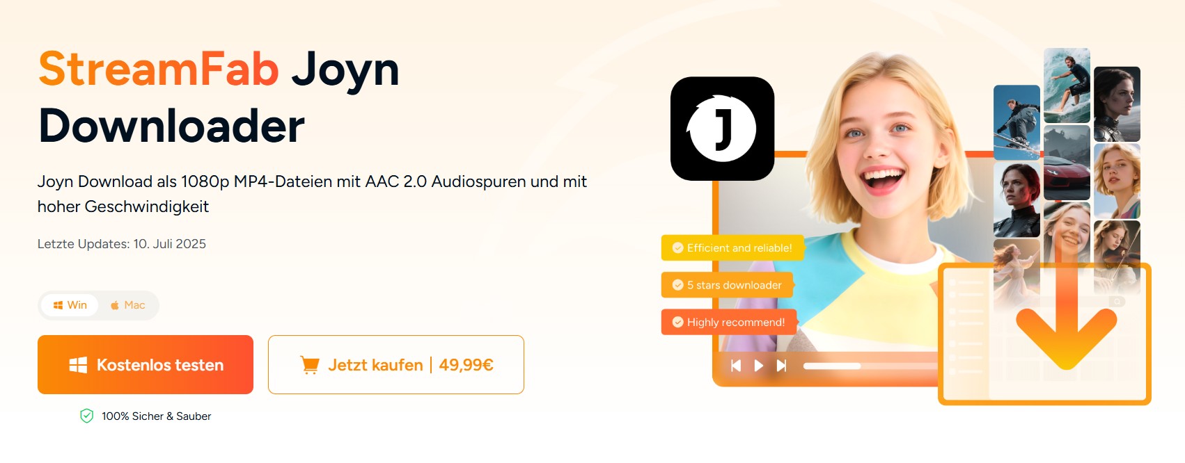 Top 8 Joyn Downloader für 2025: StreamFab