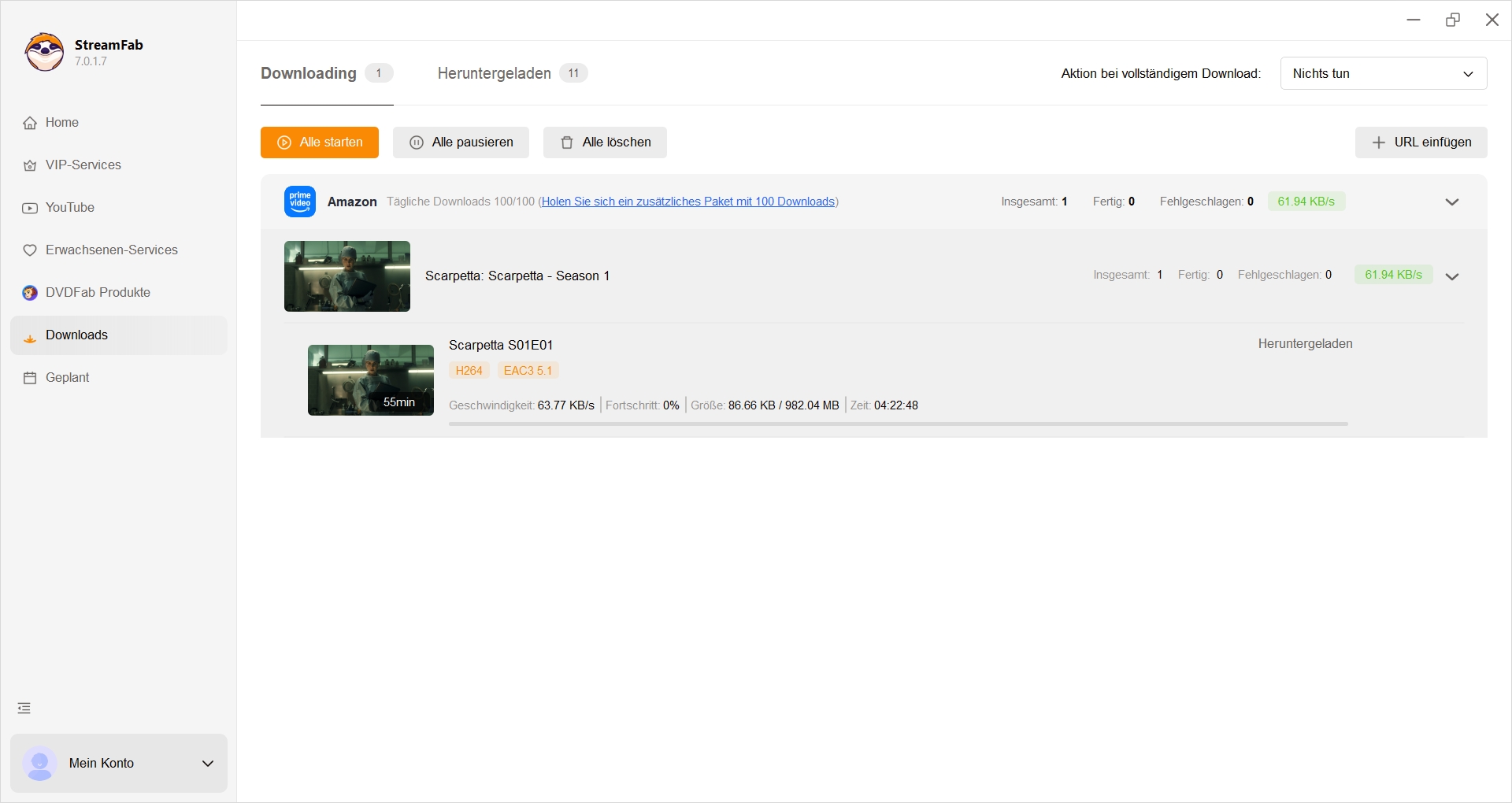 easeus alternative: StreamFab Video Downloader