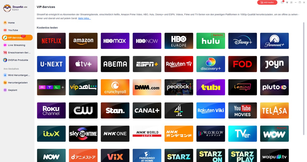 Ausführliche Schritte bei StreamFab