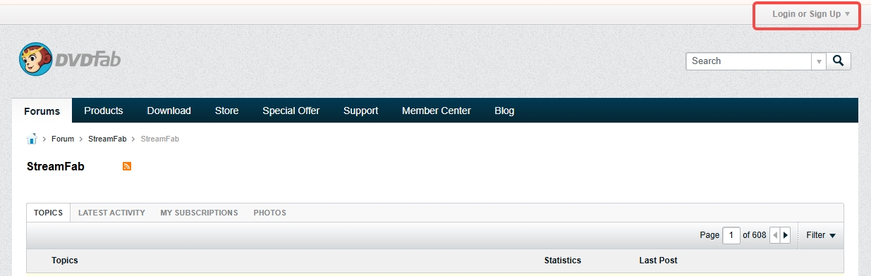 Schritt zur Nutzung von StreamFab Forum