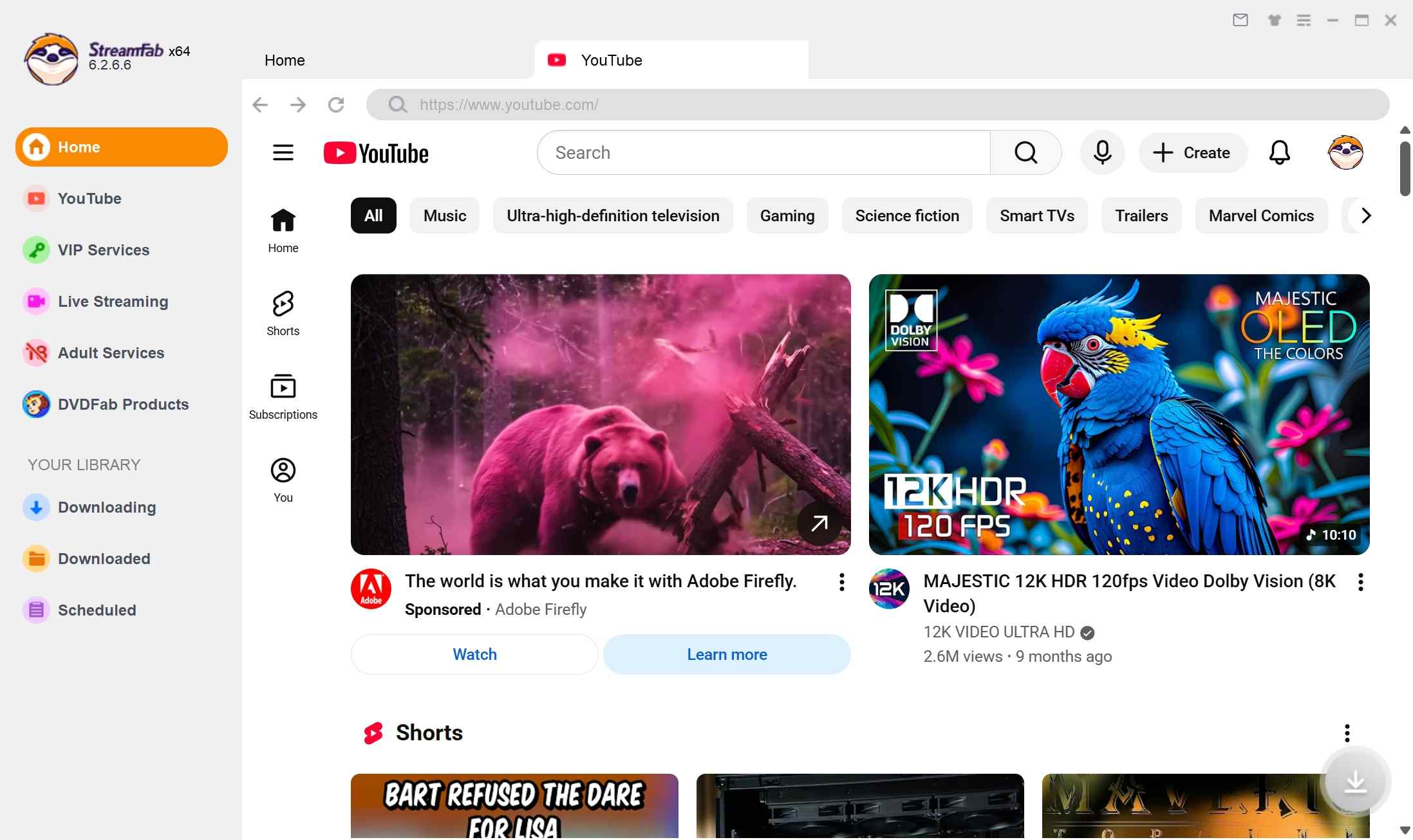 how to use streamfab, a desktop youtube downloader: step 2