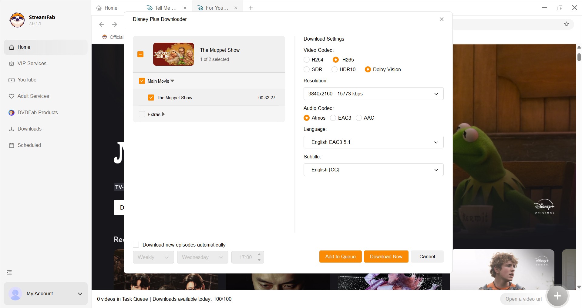 how to download shows on Hulu with streamfab step 2
