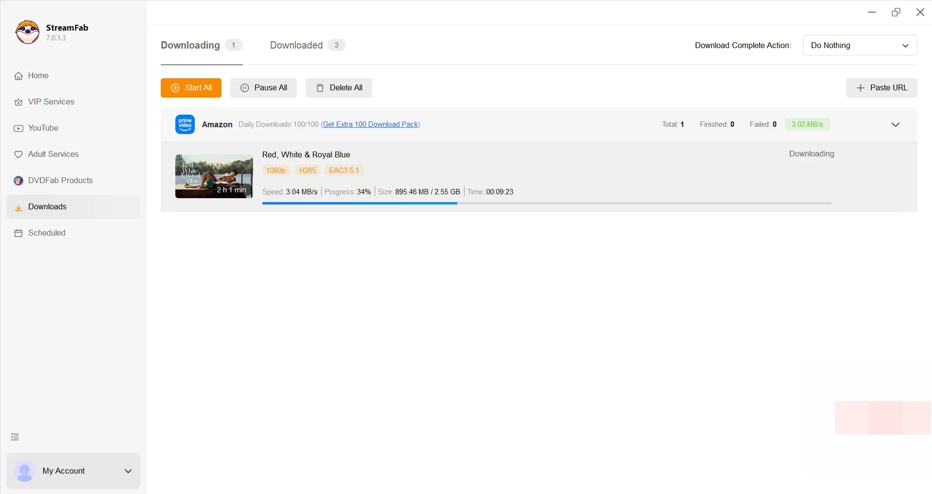 download streaming video on pc: streamfab step 3
