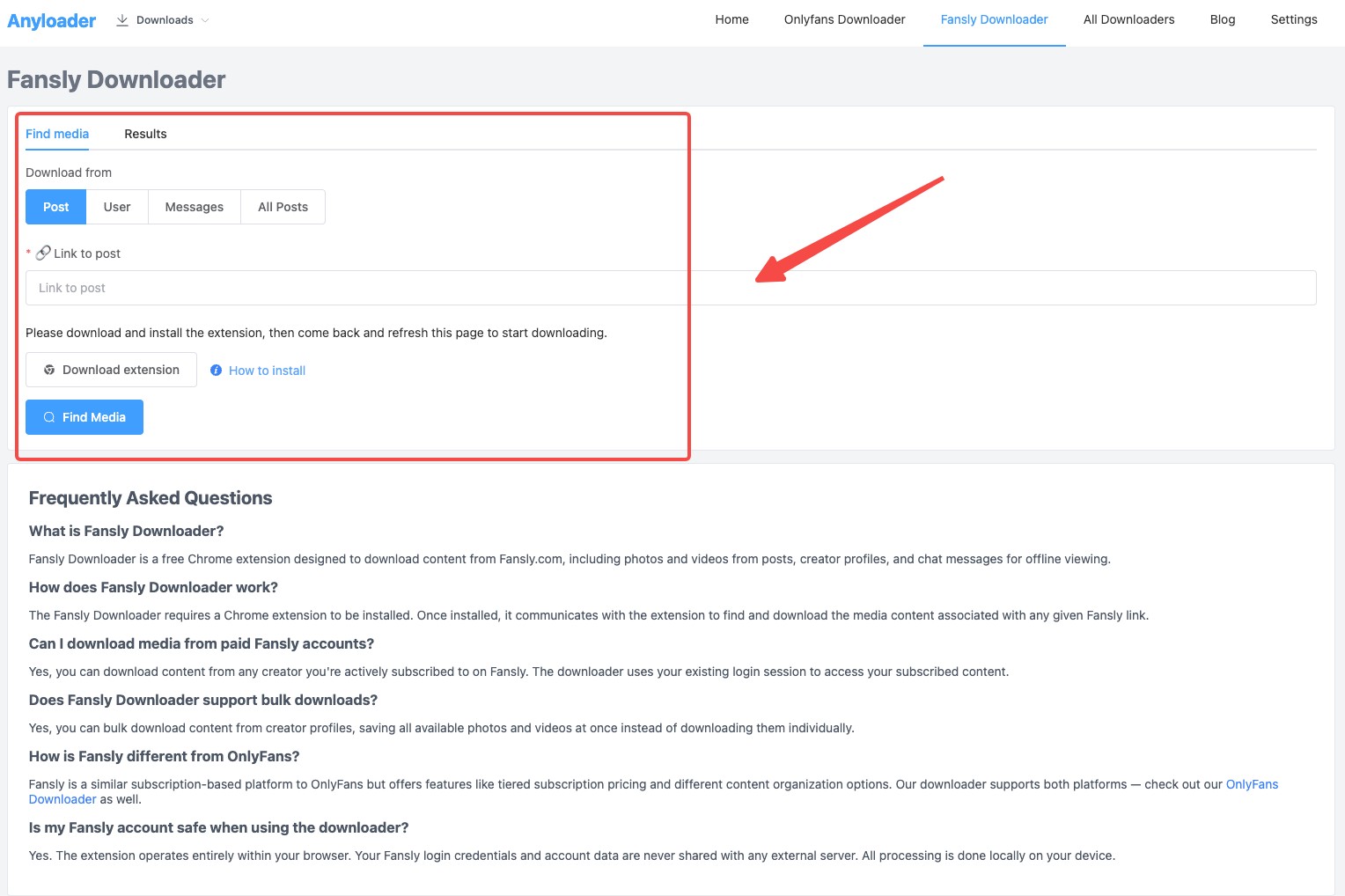 fansly downloader Chrome extension