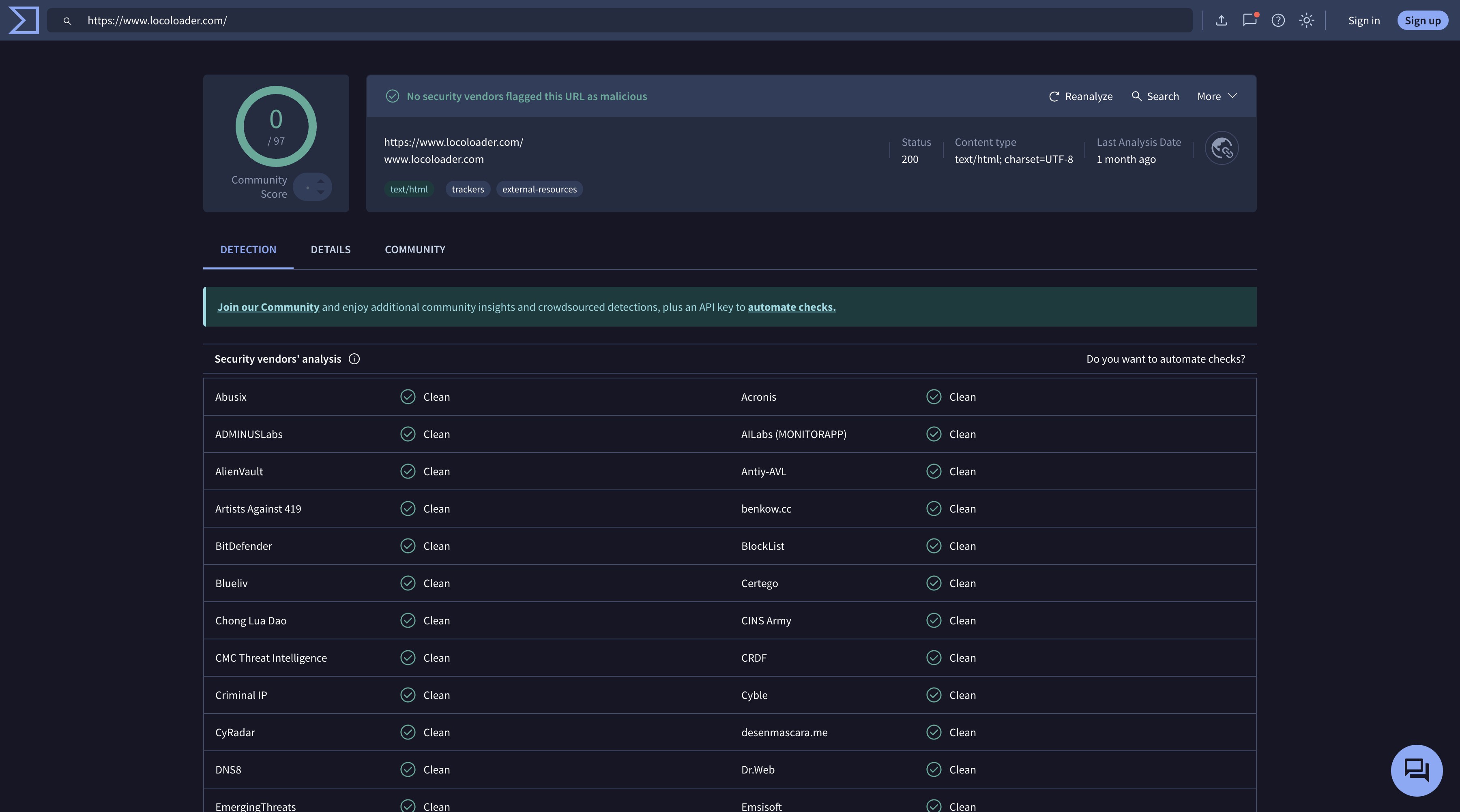 🔒 Safety check result: Passed VirusTotal online scan — no malicious code detected. ⚠️ Please download only from https://www.locoloader.com/ to avoid untrusted mirrors or modified builds.