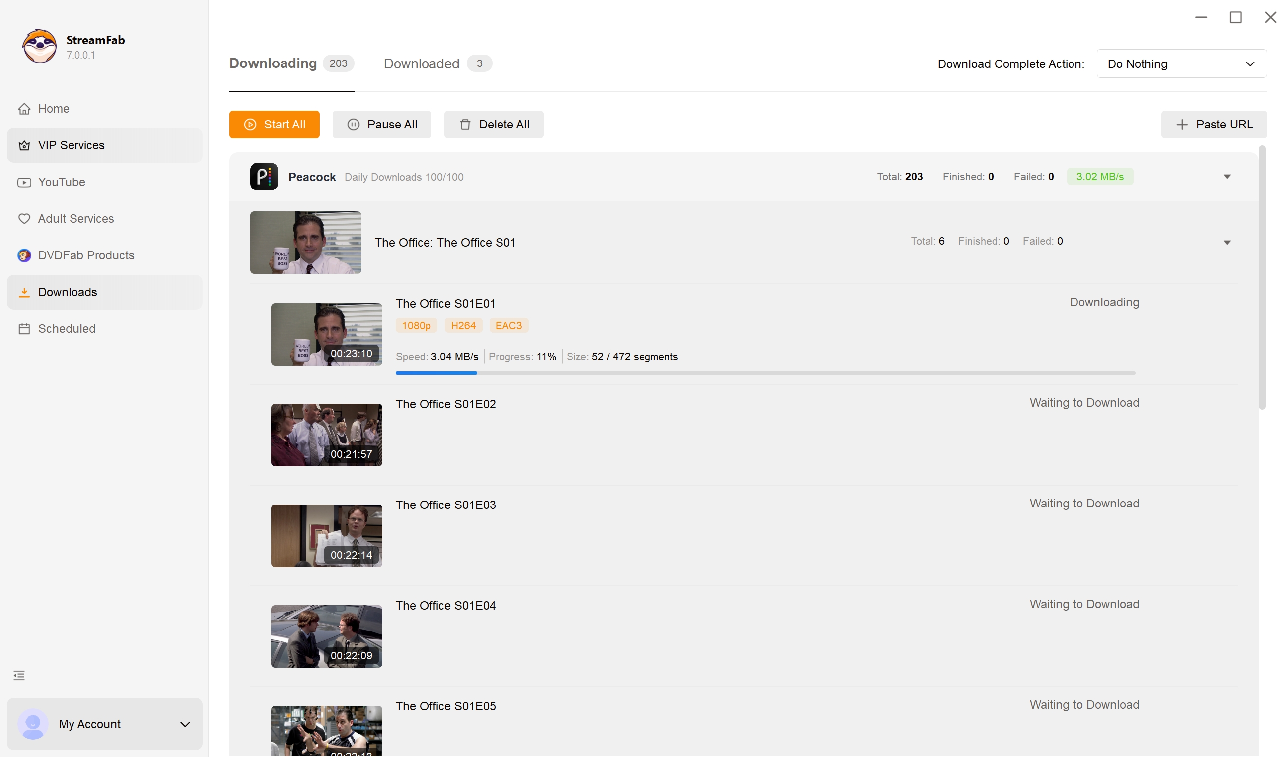 peacock not working:Downloading Steps