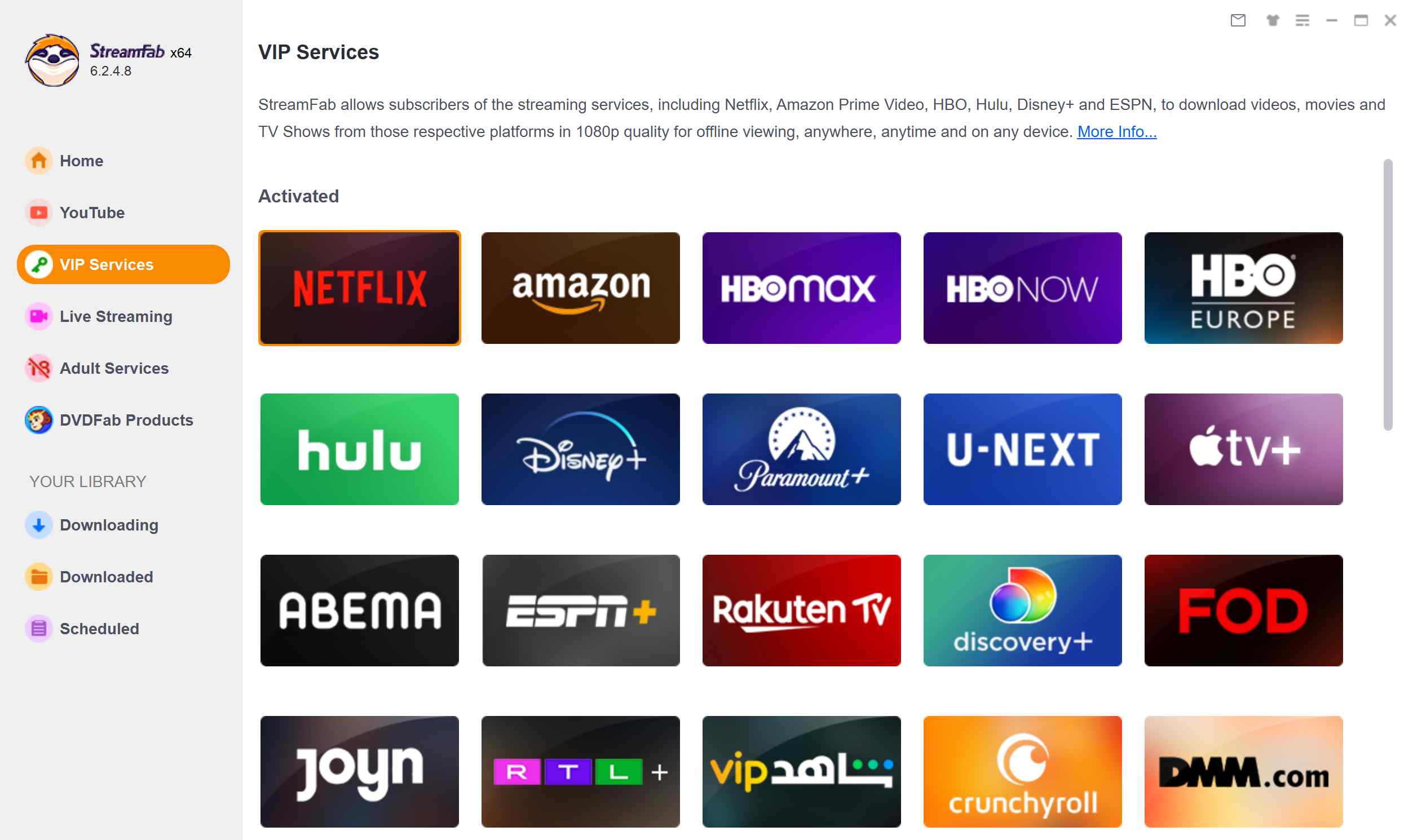 cannot use anystream old version: choose streamfab